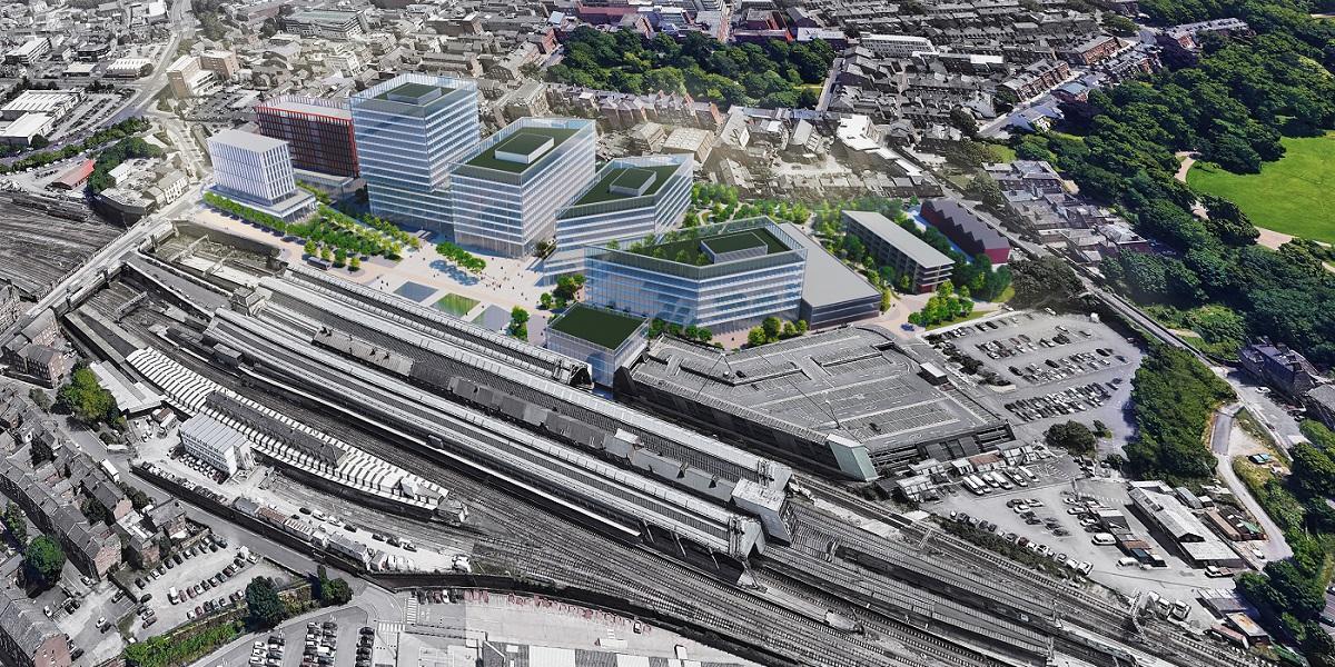 Aerial illustration of Station Quarter Aerial illustration of Station Quarter