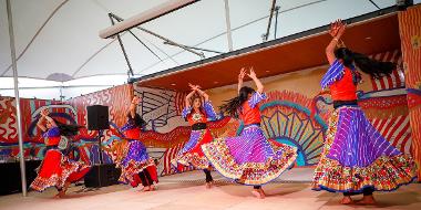 Dancers performing on The MET stage