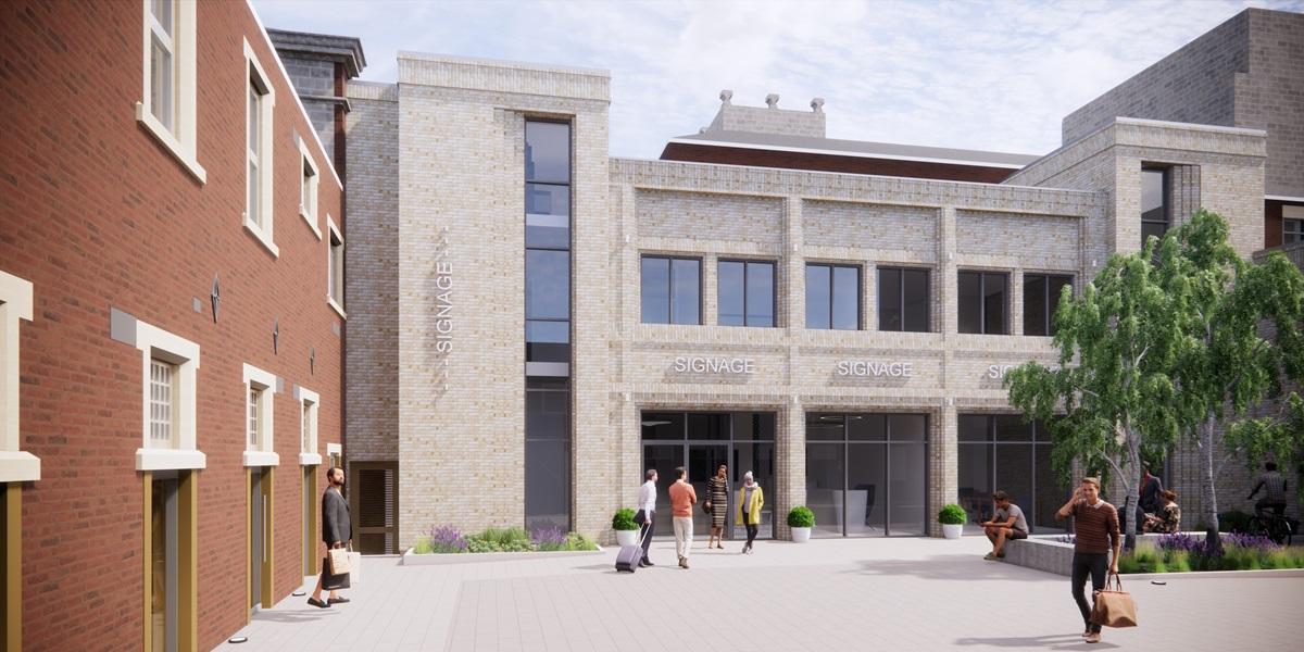 Amounderness House office and retail courtyard