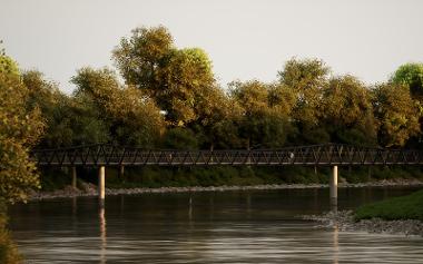 Side view of Tram Bridge