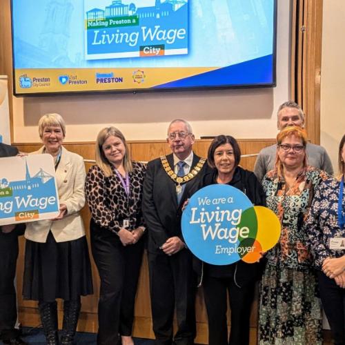 Preston hosts launch to celebrate becoming a Real Living Wage city